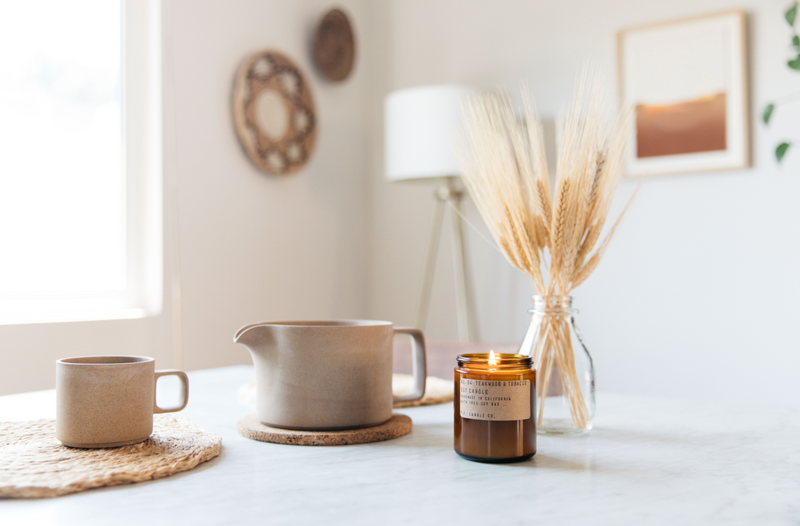 Tobacco + Teak Soy Candle - Large by PF Candle Co Decor PF Candle Co   