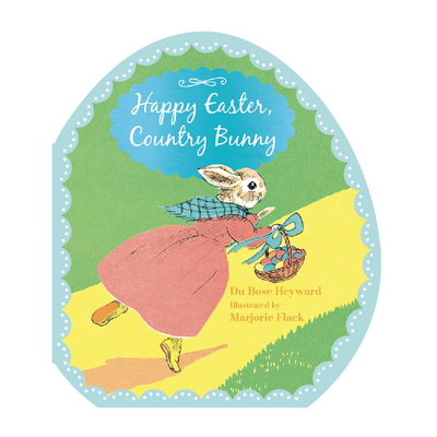 Happy Easter Country Bunny - Shaped Board Book Books Houghton Mifflin   