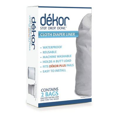 Dekor Cloth Diaper Liner - 2 Pack Bath + Potty Dekor   