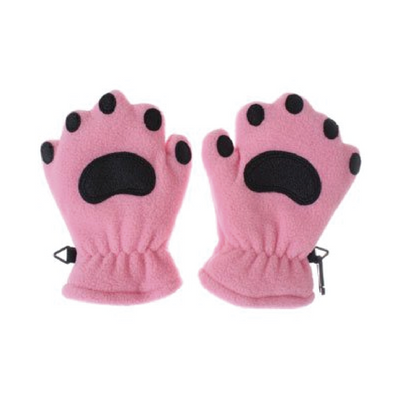 Fleece Mittens - Light Pink by Bearhands Accessories Bearhands + Buddies   
