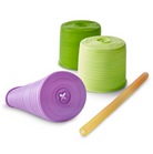 Universal Straw Tops - Lime + Green + Purple by GoSili Nursing + Feeding GoSili   