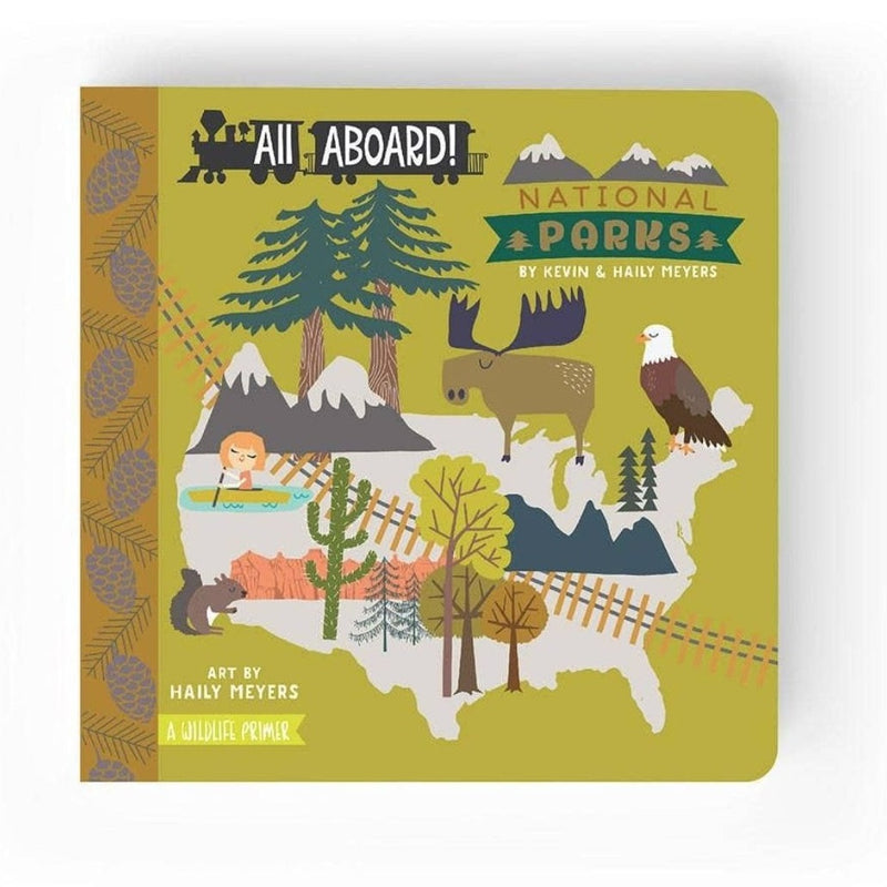 All Aboard! National Parks : A Wildlife Primer - Board Book Books Gibbs Smith   