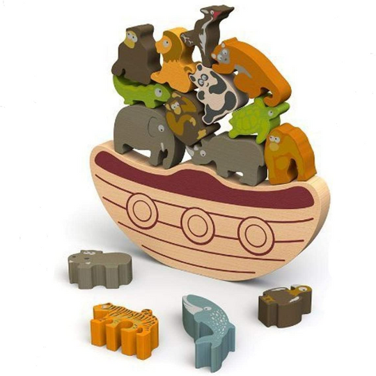 Balance Boat Endangered Animals Wooden Game by Begin Again