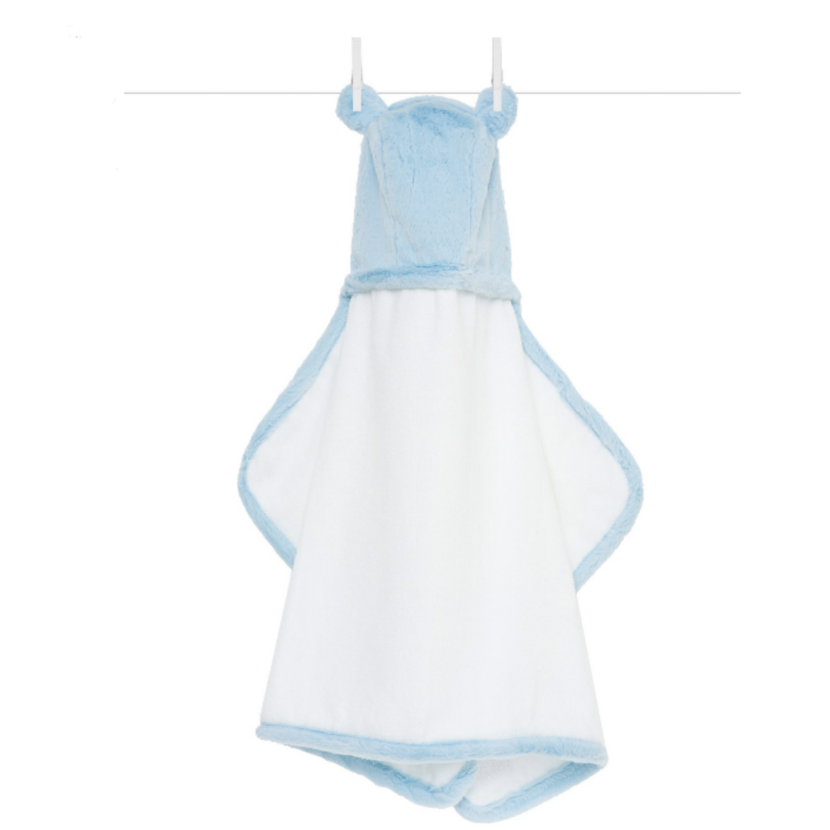 Luxe Towel with Ears by Little Giraffe Bath + Potty Little Giraffe BLUE  
