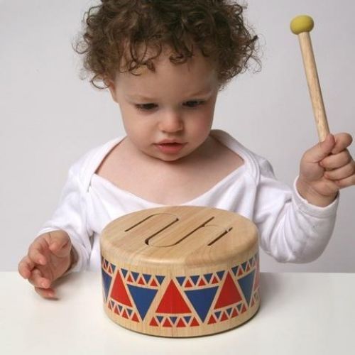Solid Wooden Drum by Plan Toys Toys Plan Toys   