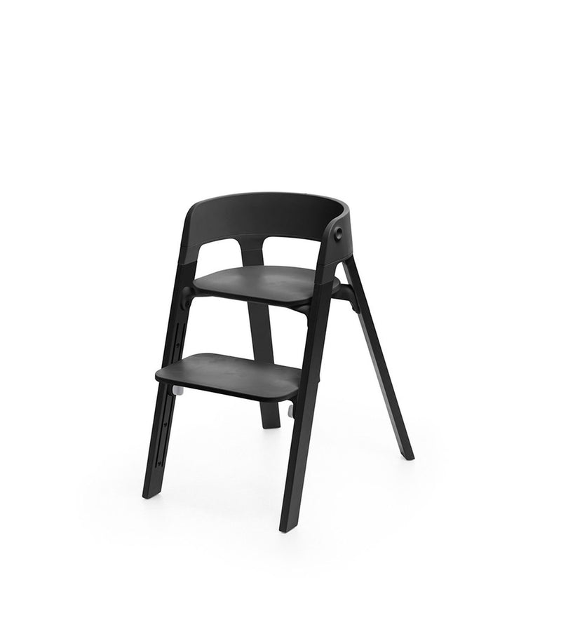 Steps Chair by Stokke Furniture Stokke Black Legs with Black Seat  