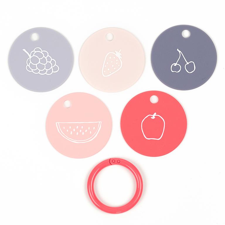 Silicone Teething Flashcards - Fruit for Thought Toys Bella Tunno   