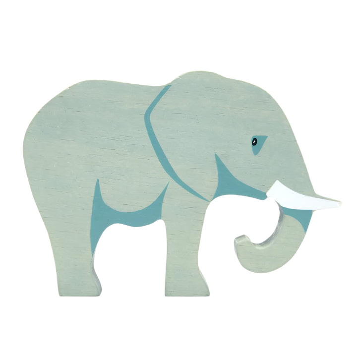 Small Wooden Figurine Toys Tender Leaf Toys Elephant  