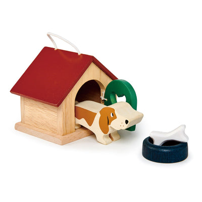 Pet Dog Set Wooden Toy by Tender Leaf Toys Toys Tender Leaf Toys   