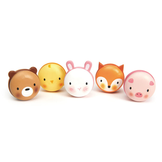 Wooden Animal Macarons by Tender Leaf Toys