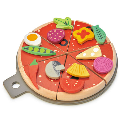 Pizza Party Wooden Toy Set by Tender Leaf Toys Toys Tender Leaf Toys   