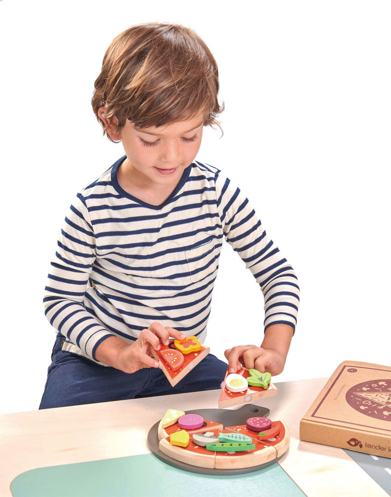 Pizza Party Wooden Toy Set by Tender Leaf Toys Toys Tender Leaf Toys   