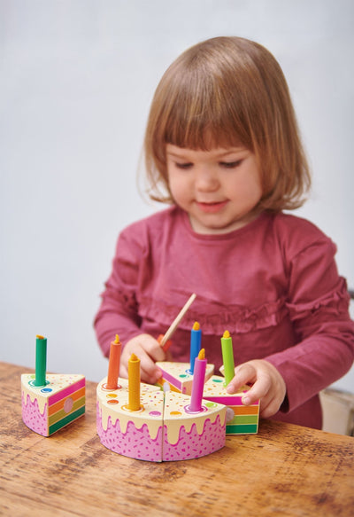 Rainbow Birthday Cake by Tender Leaf Toys Toys Tender Leaf Toys   