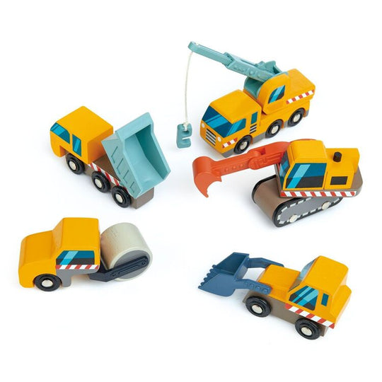Construction Site Wooden Toys by Tender Leaf Toys