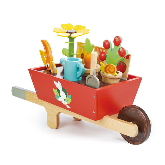 Garden Wheelbarrow Set by Tender Leaf Toys