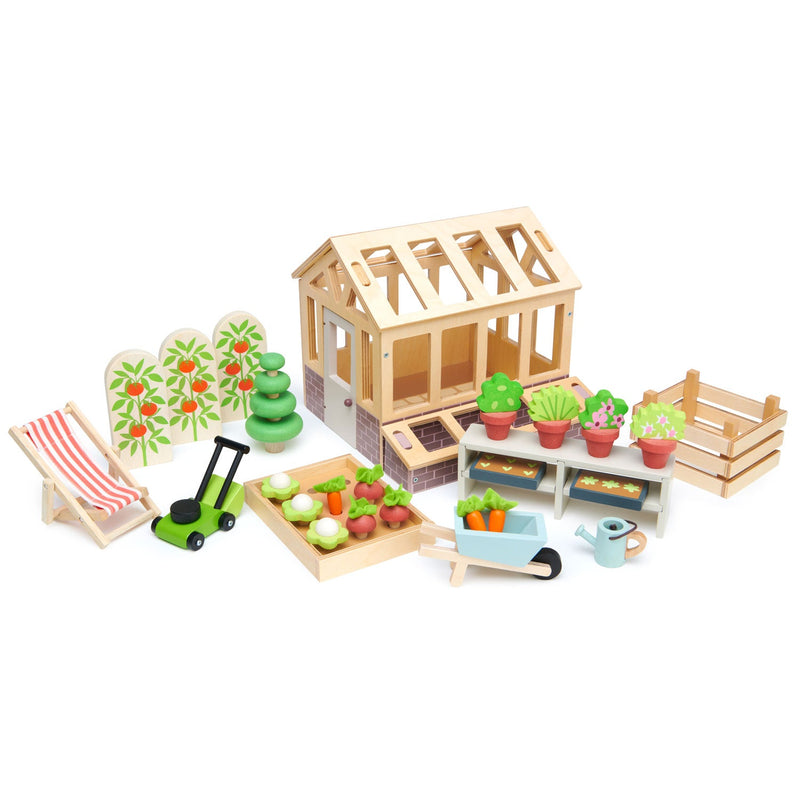 Greenhouse and Garden Set by Tender Leaf Toys Toys Tender Leaf Toys   