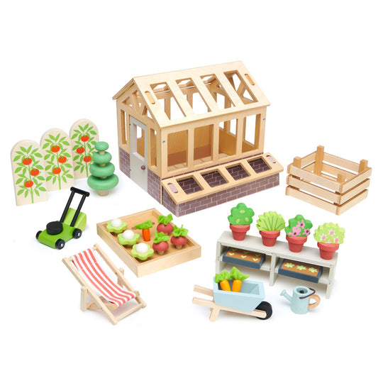 Greenhouse and Garden Set by Tender Leaf Toys