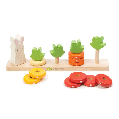 Counting Carrots Wooden Toy by Tender Leaf Toys Toys Tender Leaf Toys   