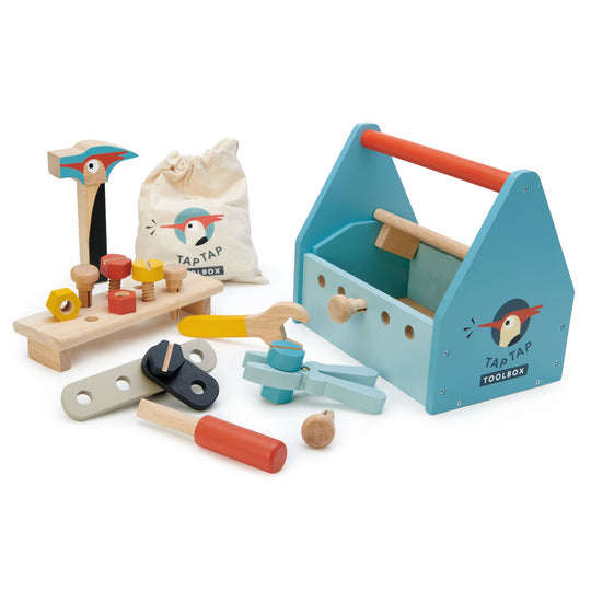 Tap Tap Tool Box Wooden Toy Set by Tender Leaf Toys