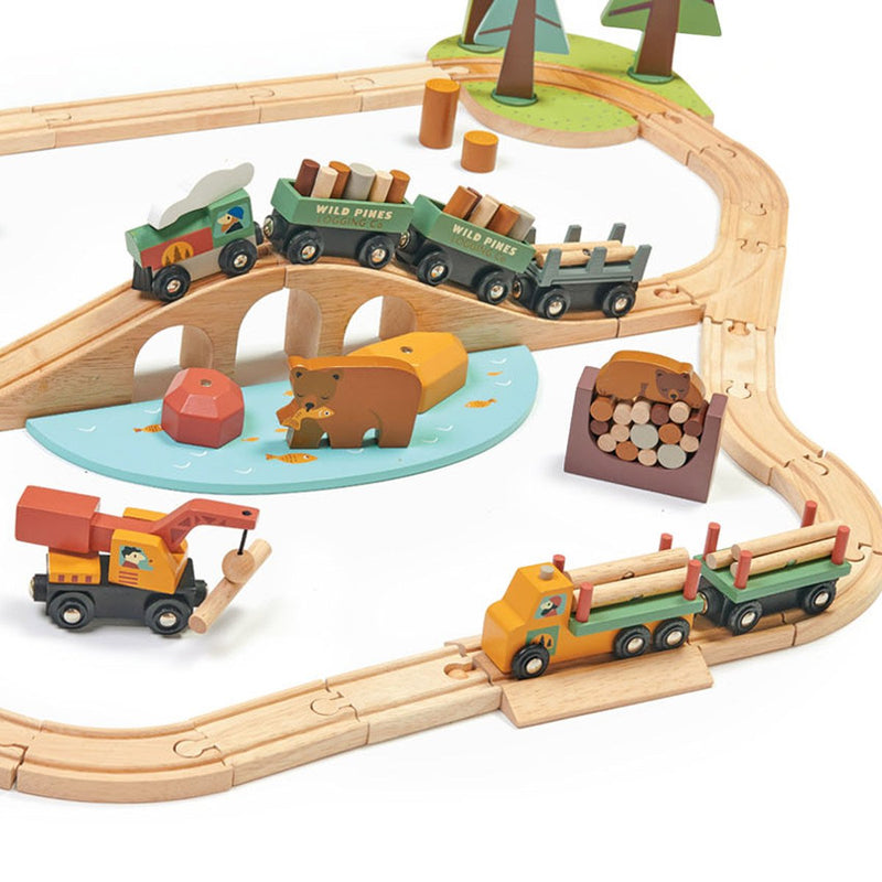 Wild Pines Train Set by Tender Leaf Toys Toys Tender Leaf Toys   