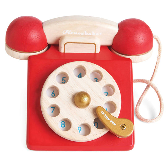 Vintage Wooden Phone by Le Toy Van