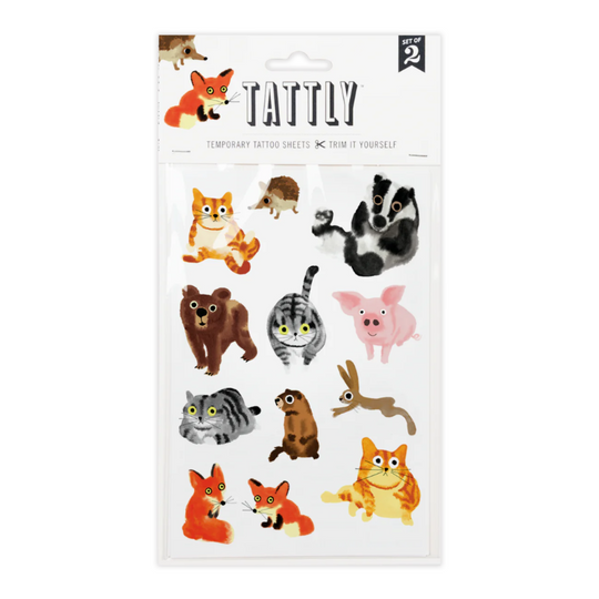 Furry Friends Sheet Tattoos - Set of 2 by Tattly