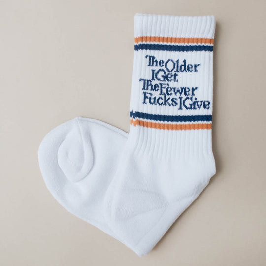 The Older I Get The Fewer Fucks I Give Socks by The Bee & The Fox