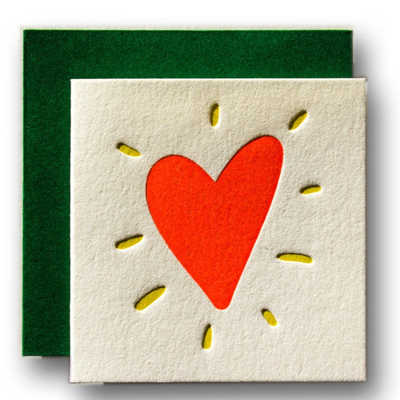 Tiny Heart Card by Ladyfingers Letterpress Paper Goods + Party Supplies Ladyfingers Letterpress   