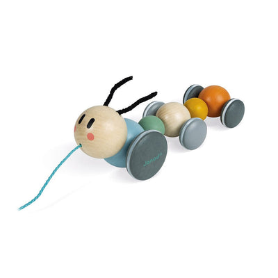 Sweet Cocoon Caterpillar Pull Toy by Janod Toys Janod   