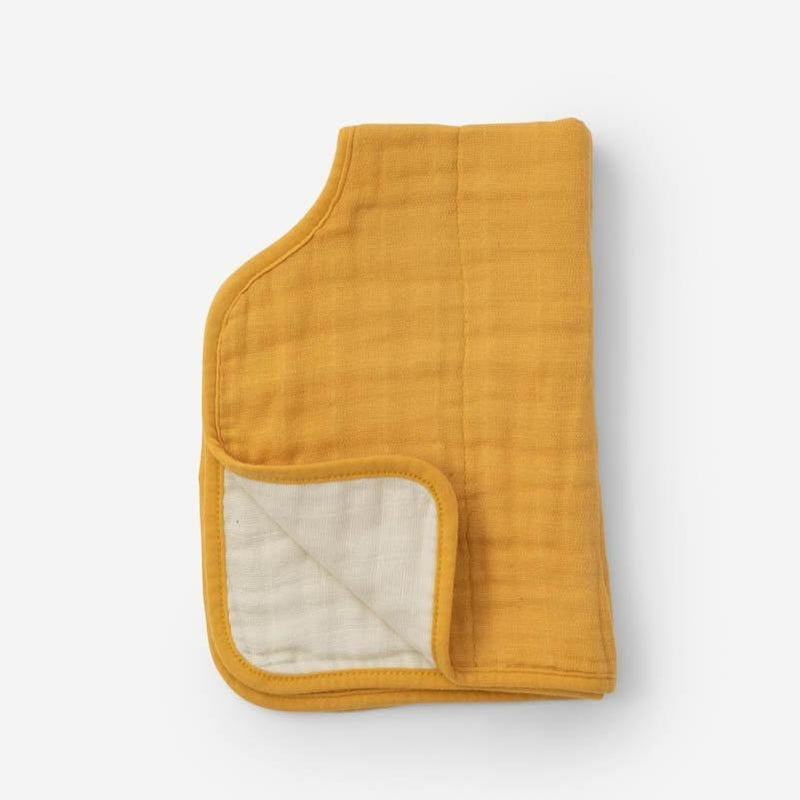 Cotton Muslin Burp Cloth - Mustard by Little Unicorn Nursing + Feeding Little Unicorn   