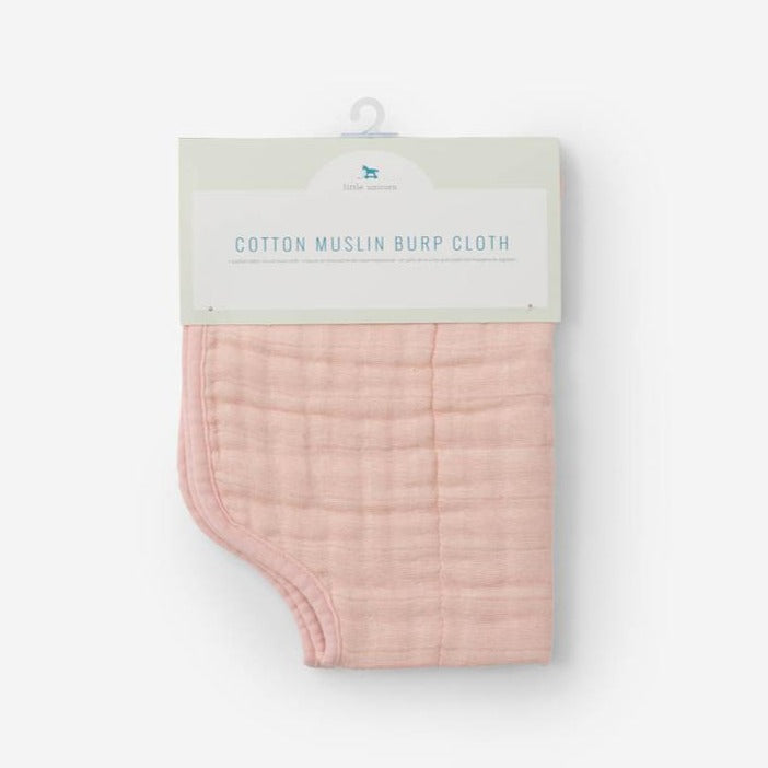 Cotton Muslin Burp Cloth - Rose Petal by Little Unicorn Nursing + Feeding Little Unicorn   