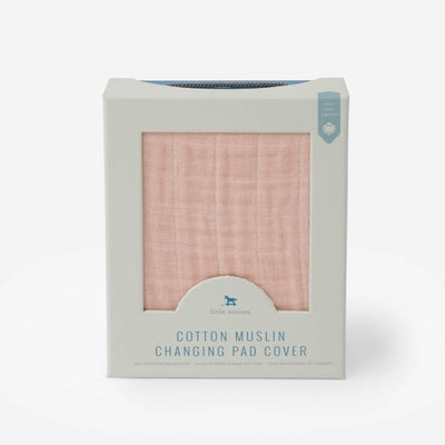 Cotton Muslin Changing Pad Cover - Rose Petal by Little Unicorn Bath + Potty Little Unicorn   