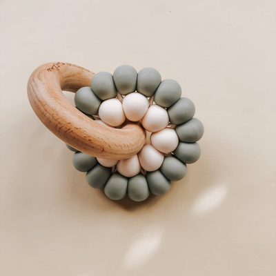 Reed Teether - Eucalyptus by Pretty Please Teethers Toys Pretty Please Teethers   