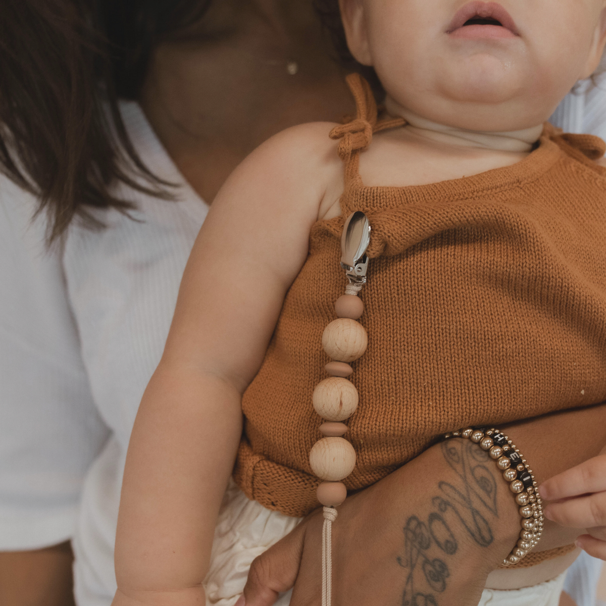 Avery Pacifier Clip by Pretty Please Teethers Infant Care Pretty Please Teethers   