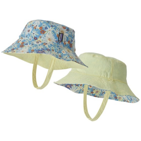 Baby Sun Bucket Hat - Primavera Lago Blue by Patagonia