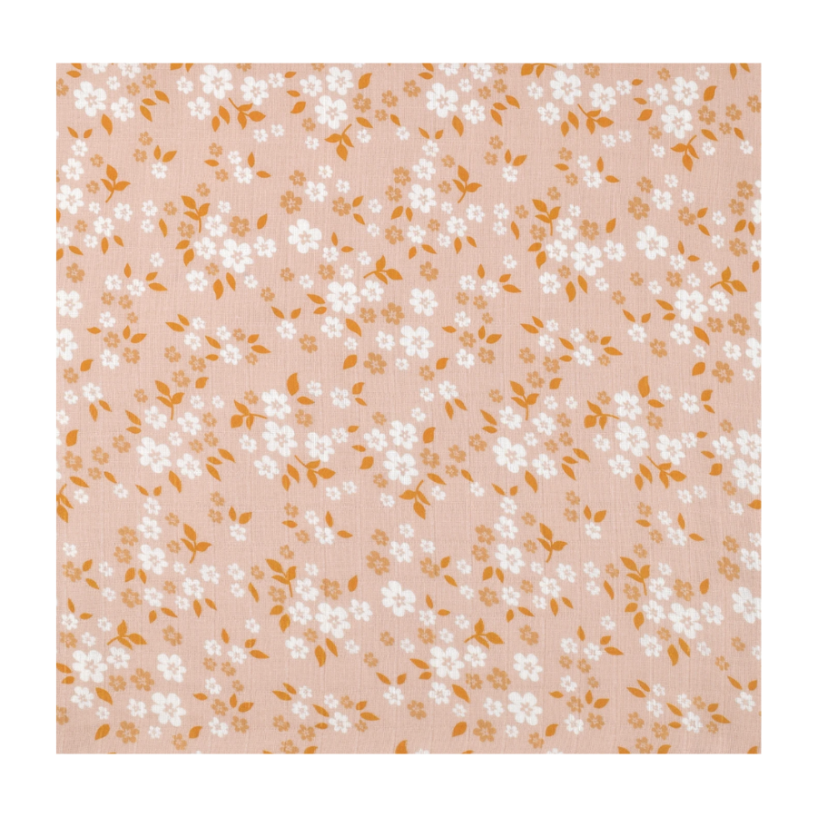 Whimsy Floral Swaddle - Multi Peach by Mini Wander Bedding Mini Wander   