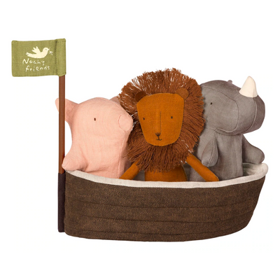 Noah's Ark with 3 Mini Friends by Maileg Toys Maileg   