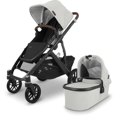 Vista V2 Stroller by UPPAbaby Gear UPPAbaby ANTHONY (white and grey chenille/carbon/chestnut l  