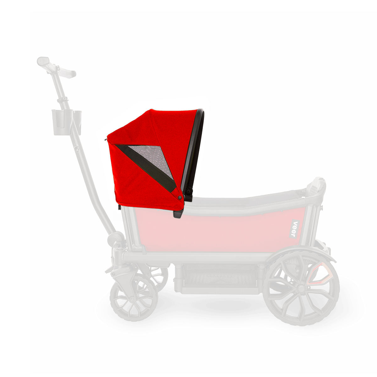 Custom Retractable Canopy by Veer Gear Veer Gear Pele Red  