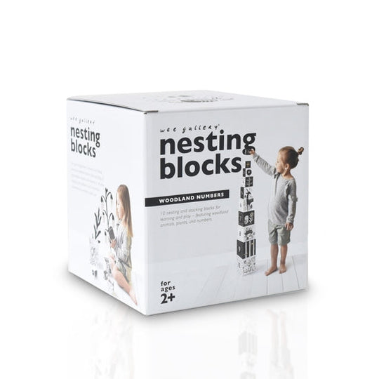 Nesting Blocks - Woodland Numbers by Wee Gallery