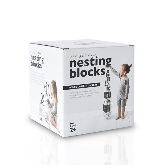 Nesting Blocks - Woodland Numbers by Wee Gallery Toys Wee Gallery   