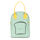 Zipper Lunch Bag - Happy Bread in Mint by Fluf Nursing + Feeding Fluf   