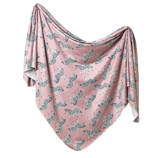 Knit Swaddle Blanket - Zella by Copper Pearl