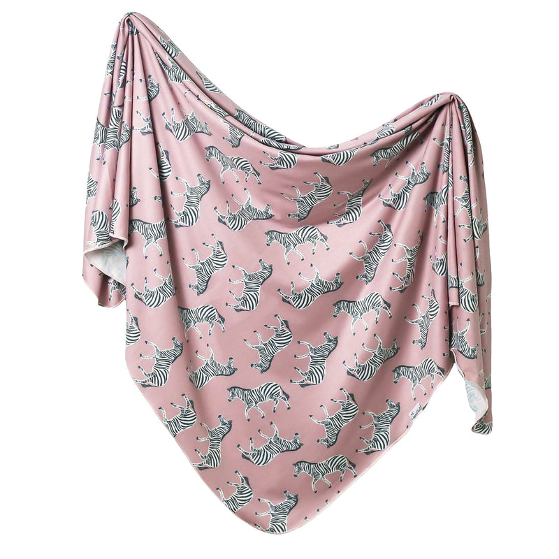 Knit Swaddle Blanket - Zella by Copper Pearl Bedding Copper Pearl   