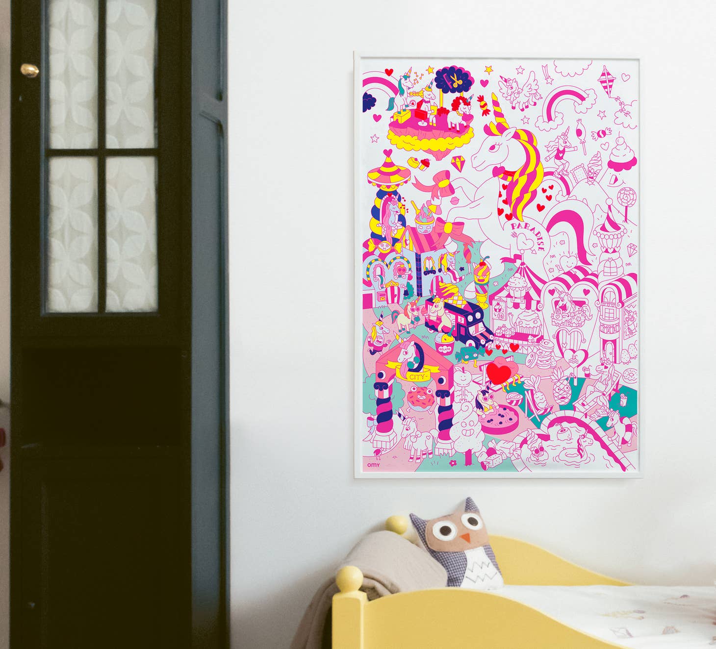 Giant Coloring Poster - Unicorn by OMY Toys OMY   