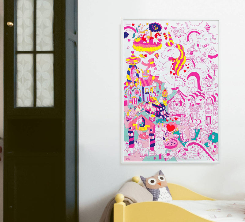 Giant Coloring Poster - Unicorn by OMY Toys OMY   