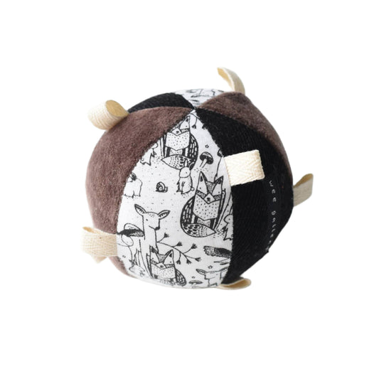 Taggy Ball with Rattle - Woodland by Wee Gallery