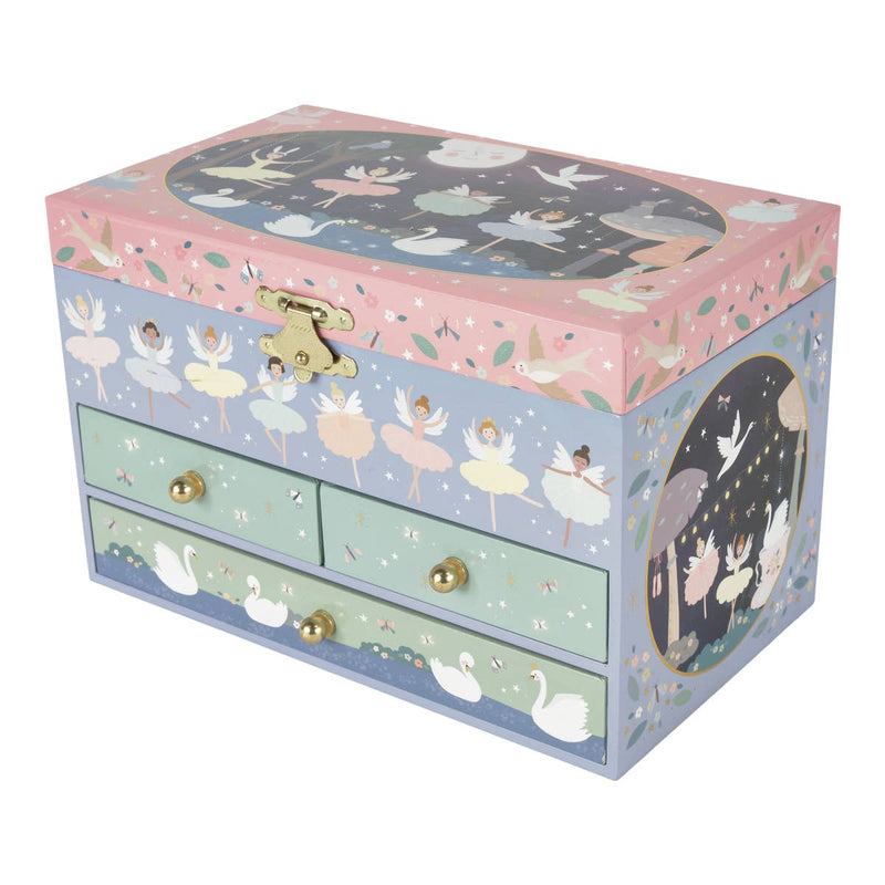 Musical Jewelry Box with 3 Drawers - Enchanted by Floss & Rock Accessories Floss & Rock   