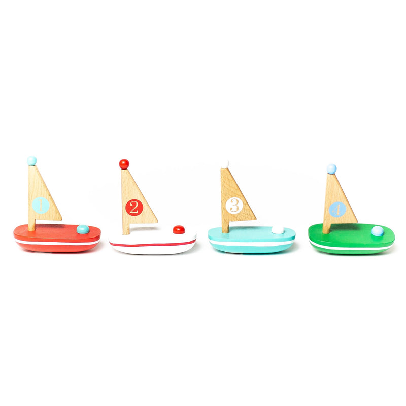 Lil Wooden Sailboat Toys Jack Rabbit Creations   