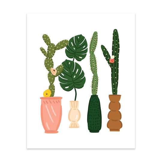 Tall Plants Art Print by Bloomwolf Studio